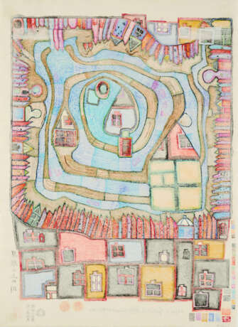 Friedensreich Hundertwasser. Wasserende am Dach - Foto 2