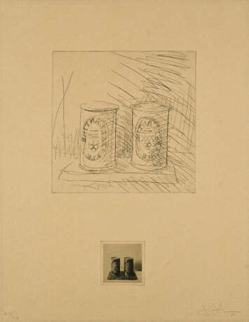 Jasper Johns. Ale Cans (Aus: 1st Etchings) - Foto 1