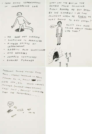 David Shrigley. Mixed Lot of 3 Drawings - фото 1