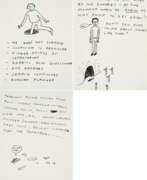 Дэвид Шригли. David Shrigley. Mixed Lot of 3 Drawings