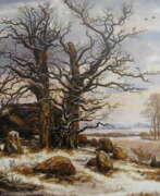 Winter landscape. Мегалит зимой.