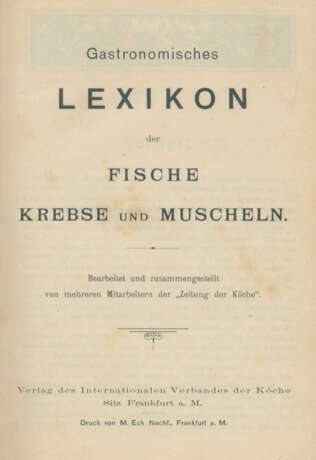 Gastronomisches Lexikon - photo 1