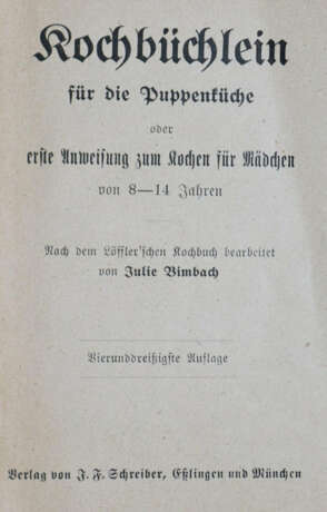 Puppenkochbücher. - photo 2