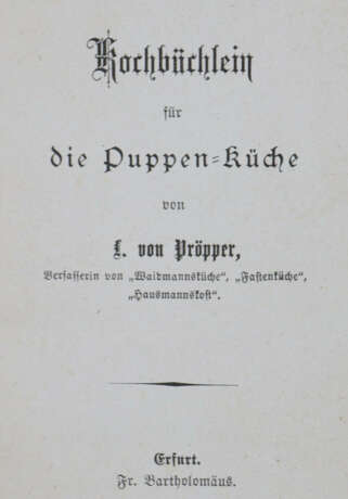 Puppenkochbücher. - photo 3