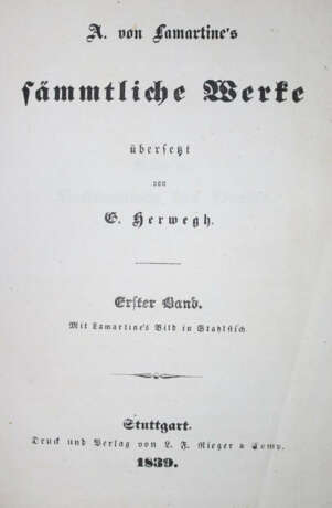 Lamartine, A. de. - photo 1