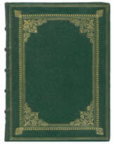 Grüner Ledereinband