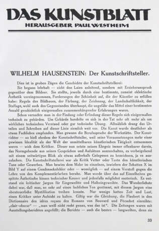 Kunstblatt, Das. - photo 2