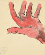 Маркус Люперц. Markus Lüpertz. Untitled (Offene rote Hand)