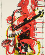 Markus Lüpertz. Markus Lüpertz. Untitled (Saxophonist. For the concert in Arithmeum)