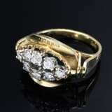 Handgefertigter Gelbgold 585 Ring mit Brillanten (zus. ca. 0.80ct/VSI/W), 6,8g, Gr. 57 - photo 2