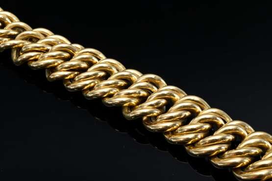 Gelbgold 750 Garibaldi Armband, 56,7g, L. 21,5x1,9cm, teilweise defekt, 1 Kettenglied Element fehlt - фото 3