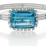 Aquamarin-Diamant-Armreif. - Foto 1