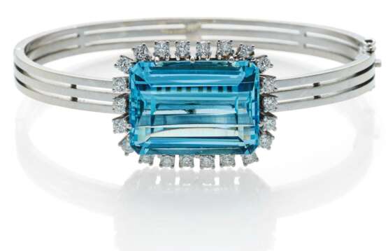 Aquamarin-Diamant-Armreif. - photo 1