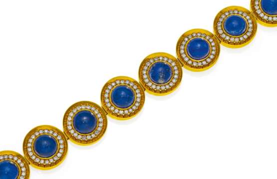 Lapislazuli-Diamant-Armband. - фото 1