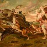 Unbekannter Kopist nach Peter Paul Rubens (1577-1640) "Diana auf der Hirschjagd", Öl/Leinwand, ca. 85x180cm (m.R. ca. 97,5x192cm), Keilrahmen leicht durchgedrückt, min. Defekte, Vgl.: https://www.lostart.de/de/… - photo 1