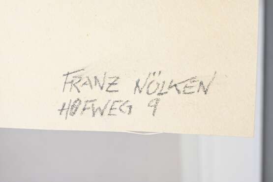 Nölken, Franz (1884-1918) "Zwei weibliche Akte", Bleistift/Aquarell, verso bez. "F. Nölken/ Hofweg 9", im Passepartout montiert, 18,5x28,3cm (m.PP. 31x41,3cm), Lichtrand - фото 2