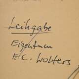 Schaper, Friedrich (1869-1956) "Ernst Eitner an der Staffelei" 1900, Bleistift, u.r. sign./bez., u.l. dat., u. Widmung von an Ernst Eitner (1942), 31,3x24,2cm (m.R. 52,8x41cm) - фото 4