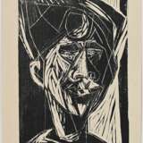 2 Bargheer, Eduard (1901-1979) "Portraits" 1948, Holzschnitte, u.r. sign./dat., PM 24x18,5/28,8x19,5cm, BM ca. 35x25cm, 1x verso Montagereste, leicht vergilbt, min. fleckig - фото 4