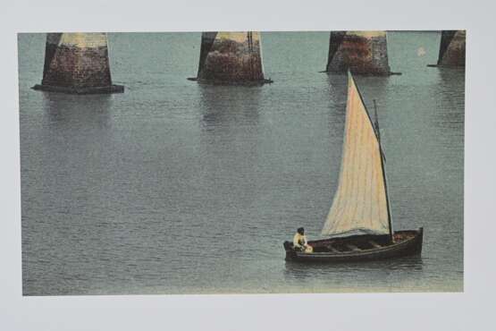 6 Esser, Elger (*1967) "Kleine Seestücke" (LE TRÉPORT, BREST, BOUILLE, TROUVILLE, ROYAN, LE HAVRE), Farboffsets, verso je sign., in Originalklappmappe, Griffelkunst, BM je 40x50cm - photo 6