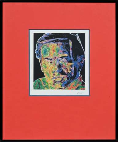 Golub, Leon (1922-2004) "Cyber Man" 1993, Farbserigraphie, u.r. sign., Griffelkunst, PM 20,3x18cm (m.R. 51x41cm) - фото 2