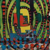 Hundertwasser, Friedensreich (1928-2000) "Seereise II - Reise zur See und mit der Bahn" 1967, Farblithographie, 175/267, u. sign./dat./num., i. Stein sign., freigestellt gerahmt, BM 65x50cm (m.R. 82x66,8cm), le… - фото 1