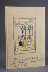 Picasso, Pablo (1881-1973) &quot;Carnet de la Californie&quot; 1959/1960, 24 (6 farbige) lithographische Tafeln auf 13 unnum. Blättern (November 1955), num. &quot;D 326/500&quot; (deutsche Ausgabe), spiralgebundene Origi…