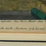 2 Vianen, Jan van (~1660-1726) "Vaisseau du premier rang portant pauillon d'Admiral" und "Saique batiment dont les Turcs se seruent en leuent pour leur trafic" um 1695, color. Kupferstiche, 1x u.l. i.… - фото 3