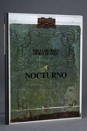 Band Janssen, Horst (1929-1995) und Jacobsen, Birgit "Nocturno", sign./dat./num. (366), CC-Verlag, Hamburg 1977, mit dazugehöriger Radierung "Nocturno" 1976, 31/95, sign./dat./num., leicht vergilbt - photo 1