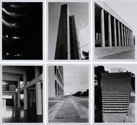 6 Förg, Günther (1952-2013) &quot;Italienische Architektur&quot; 1996 (Palazzo della civilta italiana/ Rom, Palazzo dei congressi/ Rom, Casa del Fascio/ Como, Villa Malaparte/ Capri, Lingotto/ Turin, Colonia Marina di Ch…