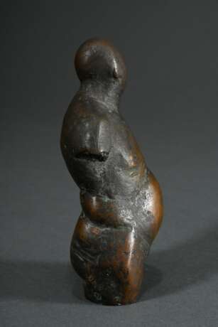 Otto, Waldemar (1929-2020) "Torso eines Wächters" 1981, Bronze patiniert, 6/70, monogr./num./dat., 14x9x5cm - photo 3