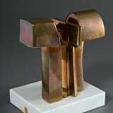 Sanchez, José Luis (1926-2018) "Leviatan", Bronze patiniert, 876/1000, seitl. sign./num., auf Marmorsockel, 15,2x16x10,2cm (o. Sockel), leichte Altersspuren - photo 4