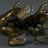 2 Schwarze, Michael (*1939) "Junge und Mädchen", Bronze patiniert, 10/12 bzw. 11/12, u. je monogr./num., Gießerstempel: "Sirotka Cologne", H. 14,5/15cm - Foto 4