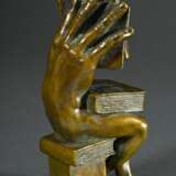 Schwarze, Michael (*1939) "Der Buchhändler" 1982, Bronze patiniert, seitl. monogr./dat., H. 18,3cm - Foto 2