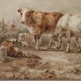 Jan B. Tom, zugeschrieben, Kühe und Schafe auf der Weide - фото 3