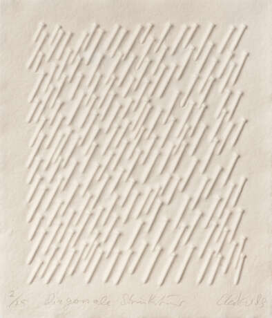 Günther Uecker. Diagonale Struktur - фото 1