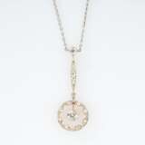 Zartes Jugendstil Diamant Collier. - фото 1