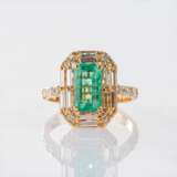 Smaragd-Diamant Ring. - photo 1