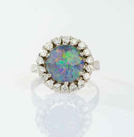 Opal-Brillant Ring. - photo 1