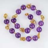 Amethyst Goldcollier. - Foto 2