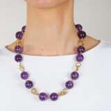 Amethyst Goldcollier. - Foto 3