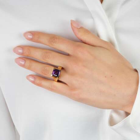 Moderner Amethyst Ring. - photo 3