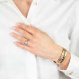 Bicolour Saphir-Brillant Armband und Ring. - фото 5