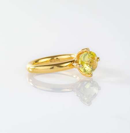 Juwelier Wempe. Moderner Citrin Ring mit Kleinstbrillanten by Kim. - photo 2