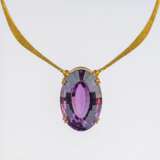 Modernes Amethyst Goldcollier. - Foto 2