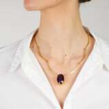 Modernes Amethyst Goldcollier. - Foto 3