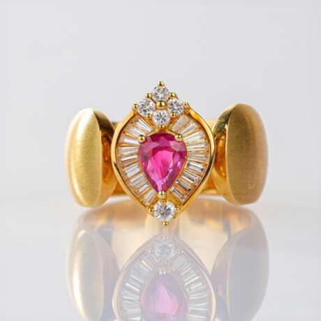 Rubin-Diamant Ring. - Foto 1