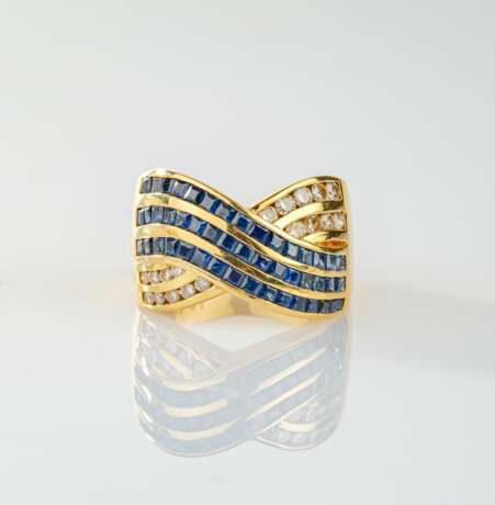 Saphir-Brillant Ring. - photo 1