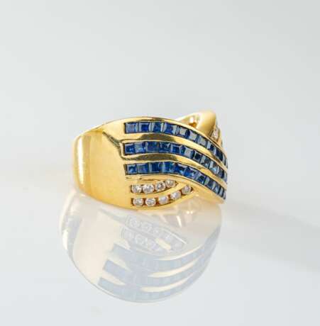 Saphir-Brillant Ring. - photo 2