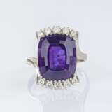 Amethyst-Brillant Ring. - photo 1