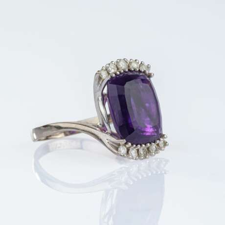 Amethyst-Brillant Ring. - photo 2